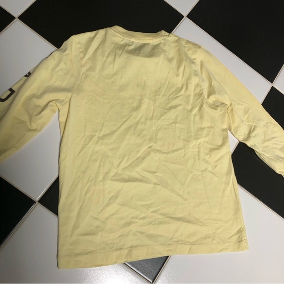 Les Coyotes De Paris Long Sleeve Pale Yellow Graphic T-Shirt Pastel size Small - Picture 6 of 10